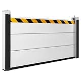 Hubxinly Aluminum Unit Module Flood Protection Barrier Reusable Baffle Flood Barrier for Front Door/Basement Entrance/Backyard Removable Temporary Dams 48.03x23.62in (A)