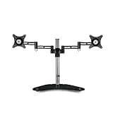 UWYTGF Monitor Mount,Monitor Arm with Tempered Glass Base and Wire Management,Monitor Stand Mount Fits 15-27Inch Computer Screen,Max 100X100Mm