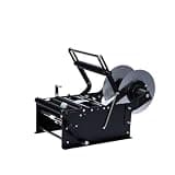 Precision & Speed Bottle Labeling Machine with Handle Label Applicator Machine 15-30pcs/min Manual Bottles Labeler Adjustable Round Bottle Labeler for PET Plastic Glass Metal Bottles