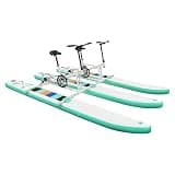 Inflatable Water Bike for 2 People, Pedal Boat with Air Pump