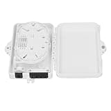 Bewinner 4 Core IP65 Fiber Distribution Box Wall Mount Outdoor Indoor Optical Fiber Terminal Box for Splicing and Management