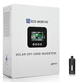 ECO-WORTHY UL1741 5000W 48V Solar Inverter Charger with WiFi, 48V DC to 120V AC,Inversor Solar Built in 100A MPPT Solar Charge Controller,40A AC Charger,Work with Lead Acid/LiFePO4,Home Backup