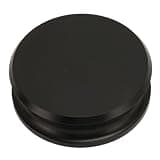 Turntable Disc Stabilizer, Professional HiFi Aluminum Alloy Record Weight Stabilizer with Silicone Bottom Pad, 253g Turntable Weight Clamps for Belt and Direct Drive (Black)