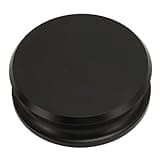 Turntable Disc Stabilizer, Professional HiFi Aluminum Alloy Record Weight Stabilizer with Silicone Bottom Pad, 253g Turntable Weight Clamps for Belt and Direct Drive (Black)