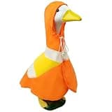Arsfit Porch Goose Raincoat - 23 Inch Porch Goose Raincoat Outfit - Cute Rainy Day Outfit for 23 Inch Concrete Goose Statue - Spring Shower Costume- Funny Porch Goose Clothes