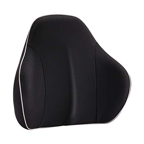 CVEUE CA Car Lumbar Pillow Lumbar Support Pillow Memory Pillow Back Car Lumbar Pillow Lumbar pillowLumbar Support (Color : Black, Size : 364315cm)
