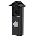 Silicone Case for Ring Battery Doorbell/Plus/Pro (2026 Release) – Weatherproof Ring Doorbell Cover with Sun Glare Visor, UV & Heat Resistant Accessories – Black