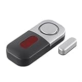 Wireless Door and Window Sensor Alarm, 125DB Home Security Device, Operated Entry Detector for House, Silver Gray