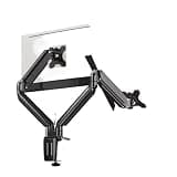 VXOWVBVJ Computer monitor stand robotic arm desktop rotating screen(Dual-screen-black)