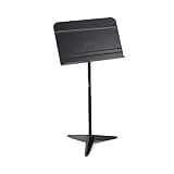 On-Stage SM7711B Orchestra Music Stand (Professional Orchestral Setup for Sheet Music Pages, Scores, and Books, Adjustable Height and Angle, 8 lb Capacity, Cart Compatible, Steel and Aluminum, Black)