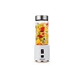 Juicer Rechargeable Portable Blender 4000mAh Battery Personal 380ml Glass Smoothie Cup Travel Fruit Mixer (D)