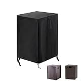Saking Fire Column Cover, 21 Inch Square Fire Pit Covers for Outdoor Gas Firepit, Waterproof Patio Fireplace Cover - 21 x 21 x 35 Inch