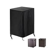 Saking Fire Column Cover, 21 Inch Square Fire Pit Covers for Outdoor Gas Firepit, Waterproof Patio Fireplace Cover - 21 x 21 x 35 Inch