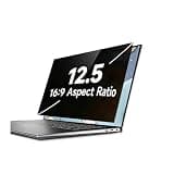 LINGDSWULING 24-inch Privacy Screen For Frameless Monitors 16:9 Aspect Ratio Hanging Blue Light Screen Protector Eye Protection Anti-Spy Shield Fully Removable(12.5inch/27.7x15.7 cm)