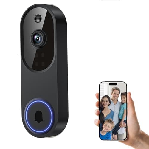 Nexfluxio1296P Wireless Camera, Multi-Combination smart doorbell, 166° Wide-Angle Video Surveillance, Two-, s Detection and 2.4G WiFi