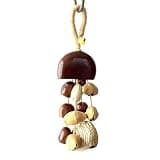 Aquwbe Handmade Seed Shell Shaker Rattle, Natural Percussion Instrument for Sonic Energy. Ideal sound healing tool for sound bath, therapy, meditation, daily relaxation and stress relief (Style 5)