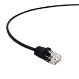 0E-C6ATHBK10 CAT6A Slim Patch Cable, 10', Black