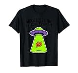 UFO Abduction Halloween Jack O Lantern Alien Spaceship T-Shirt
