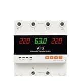63A 100A Adjustable Over Under Voltage Current Protector Dual Power Conversion Automatic Transfer Switch Monitor Relay 220V(100A 110V)