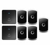 ONMYJFD Home Doorbell Waterproof 300M Remote Battery 2 Transmitter 5 Receiver 60 Chime US EU UK Plug