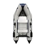 4 Person 3.0M PVC Racing Boat Inflatable Kayak & Canoe with Aluminum Alloy Bottom for Scuba Diving Speed Fishing