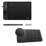 Drawing Tablet XPPen G430S OSU, Graphic Drawing Tablet & Mini Keydial ACK05 Wireless Shortcut Keyboard