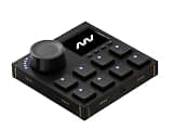 Intech Studio Grid VSN1 Right Screen Modular MIDI Controller – 320x240 LCD Screen, Jog Wheel & 8 Gateron Hall Effect Buttons – Programmable USB-C Macro Pad for Music Producing & VJ – Mac, PC & Linux