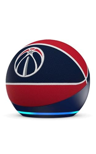Amazon Echo Dot (newest model) | Officially Licensed NBA Limited-Edition | Washington Wizards