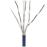 0E-CMP6BLR CAT6 Plenum Cable, 23/4 Solid BC, Unshielded, CMP/FT6, 1000' Express Box, Blue
