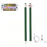 Retractable 2-in-1 Stylus Pen for Nintendo Switch 2&1, Dual Tips Aluminum Touch Pen for Switch OLED Lite & All iOS Android Touch Devices, Passive No Charge Game Stylus (Sage Green)