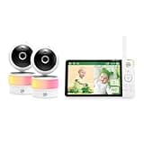 LeapFrog LF920-2HD 2-Camera Video Baby Monitor with 7" HD Screen - Split Screen, 1080p Color Night Vision, 360° Pan Tilt 8X Zoom, Night Light, Temp & Humidity Sensor, 1000ft Range - No WiFi Needed