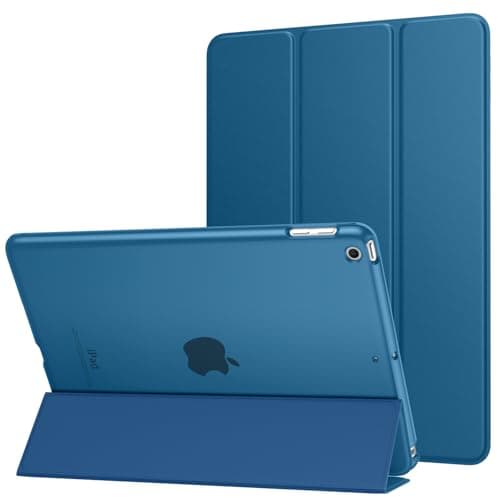 MoKo Case Fit 2018/2017 iPad 9.7 5th / 6th Generation - Slim Lightweight Smart Shell Stand Cover with Translucent Frosted Back Protector Fit Apple iPad 9.7 Inch 2018/2017, Abyss Blue