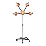 CheriMuMu 5 Head Floor Hair Dryer, 950W Salon Stand Dryer with Wheels