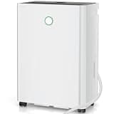 Quiet Dehumidifier for Basement, Bedroom, Bathroom, with 6.56FT Drain Hose, 0.66Gal Water Tank