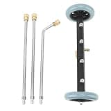 Multifunctional Undercarriage Cleaner, 4000 PSI High-Pressure Washer with Stainless Steel and Brass Construction, Includes 4 Nozzles for Vehicle Chassis and Road Cleaning