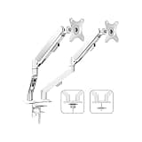 UWYTGF Dual Monitor Mount,Height Adjustable Monitor Arm for 2 Monitors,Monitor Stand Mount for 17-30 Inch Computer Screens,Fits 75X75/100X100Mm,A