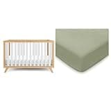 Comfy Cubs Baby Crib and Muslin Cotton Fitted Crib Sheet Bundled