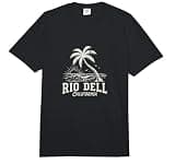 Rio Dell California Palm Tree Beach Design Comfort Colors Adult Heavyweight T-Shirt