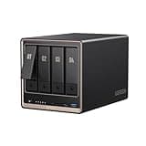 UGREEN NAS DXP4800 GT 4-Bay Desktop Network Attached Storage, RMD R2514 CPU, 8GB DDR4 RAM, Built-in 64GB eMMC, 2X 10GbE, 2X M.2 NVMe Slots, 4K HDMI (Diskless)