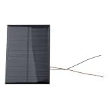 Hosrivae 5PCS Polycrystalline Solar Panels Kit with Wires 5.5V 200mA 110x80mm Photovoltaic Cells DIY Science Projects, Home Lighting, Small DC Appliances, Solar