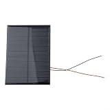 5 Pieces 5.5V 200mA Solar Panel Kit with 15cm Wire, 110x80mm Polycrystalline Photovoltaic Cells for DIY Models Water Pumps Low-Power DC Appliances and Home Use
