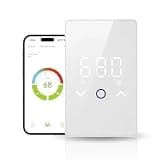 YeloDeer 1PC WiFi Thermostat for Electric Floor Heating Systems, 120V/240V, Touchscreen LED Display, Programmable Heated Floor Thermostat with Remote Control, Energy Saving & Easy Connection