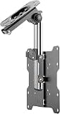 TV Bracket, Ceiling TV Mount, Manual Flip Down Mount Folding Pitched Roof Ceiling Mounting for 17 to 37 Inch Flat Screen Display and Monitor TV Mount TV Stand