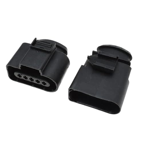 Car Connector 1 Set 5 Pin Way 1.5mm Electrical Plug Auto Sealed Male Female Connector Kit 1J0973805 1J0973705(Male with Wire)