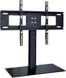 Monitor Arms Tv Stand Universal Tv Stand Desktop Tv Stand, Suitable for 32-55 Inch Tvs, Adjustable Height, with Tempered Glass Base