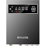 27kW Tankless Water Heater Electric 240V SIVUATEK, Self-Modulating Power for Optimal Efficiency, On Demand Instant Hot Water for Whole House, LED Display, ETL Certified