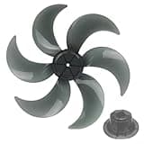 Stylishly and efficiently constructed plastic fan blade set, perfectly fits standard size home units approximately 16 inches