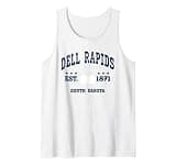 Dell Rapids South Dakota SD Vintage Athletic Navy Tank Top