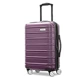 Samsonite Omni 2 Global Carry-On Spinner Luggage - Compact Size For International Travel - Airline-Approved - Features Expandable Polycarbonate Shell, 360° Wheels, USB Power Hub - Purple