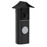 Gusfeliz Silicone Cover for Ring Battery Doorbell/Plus/Pro (2026 Release) – Weatherproof Ring Doorbell Cover with Sun Glare Visor, UV & Heat Resistant Accessories – Black